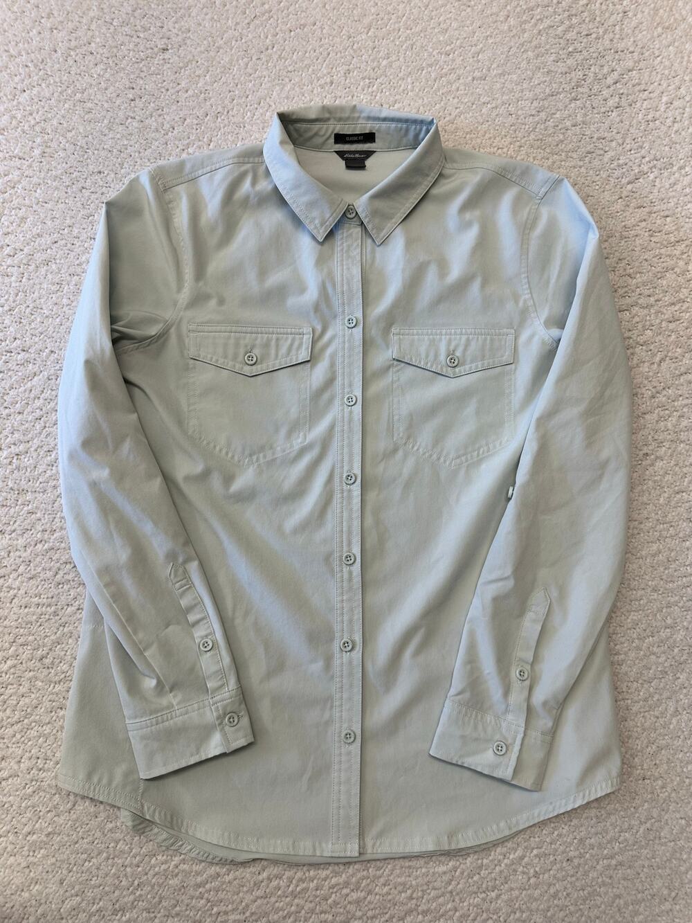 Eddie Bauer Womens Long Sleeve Button Down Hiking Shirt Small
